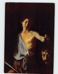 Postcard David By Caravaggio, Galleria Borghese, Rome, Italy