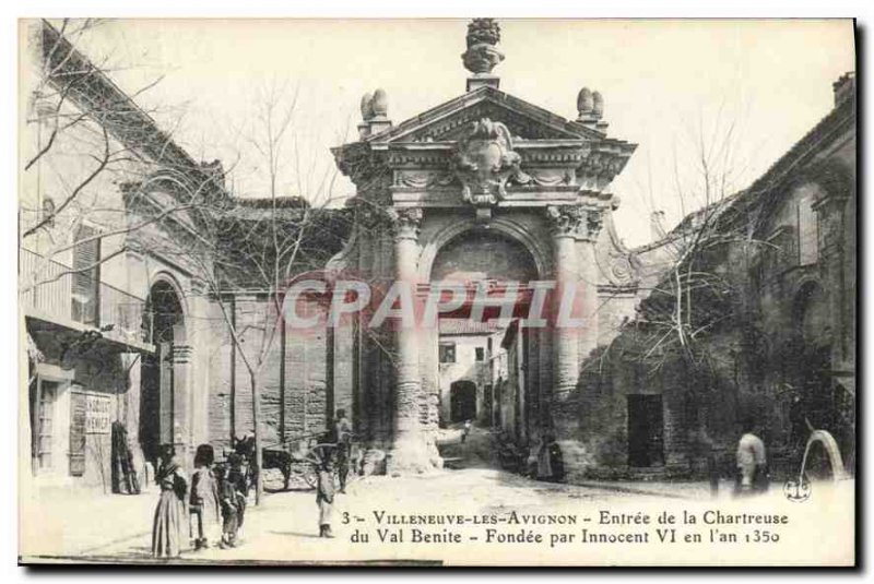 Old Postcard Villeneuve Avignon Entree Chartreuse du Val Benite