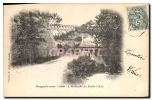 Old Postcard Roquefavour The Arrival of Aix Riviera