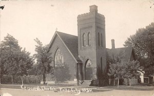 F3/ Falls City Nebraska RPPC Postcard c1920 Episcopal Church