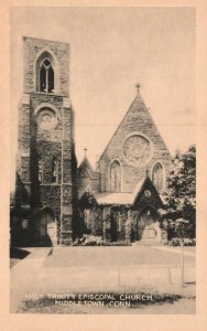 Vintage Postcard 1910's Holy Trinity Episcopal Church Middletown Connecticut CT