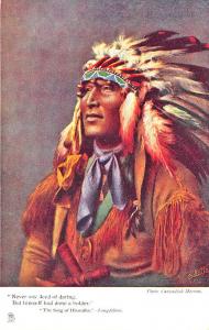 Raphael Tuck Hiawatha Deed of Daring Poem Series I Postcard