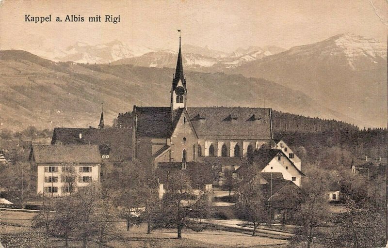 SWITZERLAND~Kappel am Albis mit Rigi - Photo: E. Goetz No. 3147~PHOTO POSTCARD