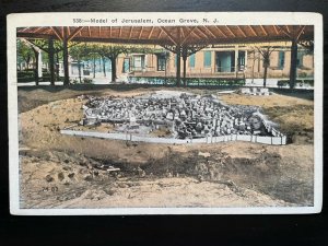 Vintage Postcard 1925 Model of Jerusalem Ocean Grove New Jersey