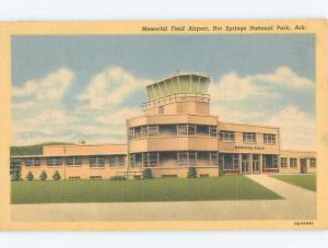 Linen MEMORIAL FIELD AIRPORT Hot Springs National Park Arkansas AR E3646