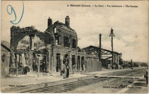 CPA MOREUIL - La Gare - Vue Int. (120956)