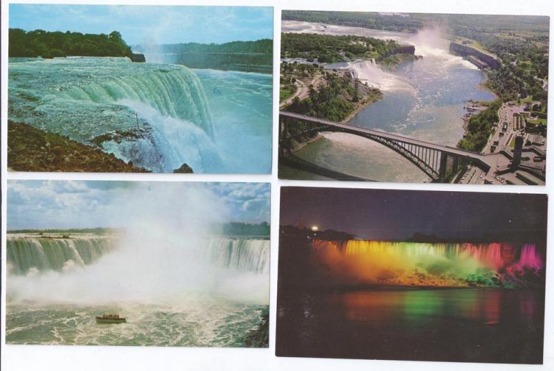 Canada Niagara Falls Views Horseshoe American 4 Cards