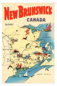 Canada - New Brunswick Map