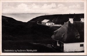 Denmark Badehotel og Pavillonen Naesby Dale Ranum Vintage Postcard C041