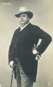 Belgian dramatic tenor Ernest van Dyke postcard