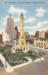 Old Water Tower & Palmolive Building - Chicago, Illinois IL