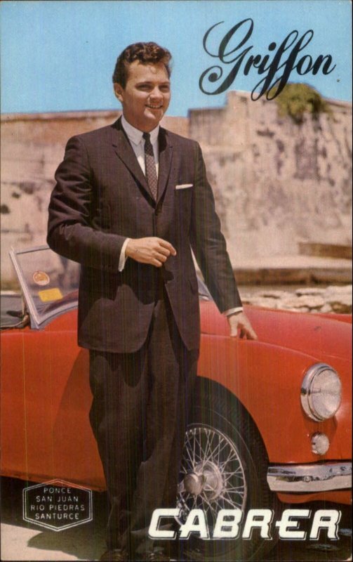 Men's Clothing Fashion Suit - Puerto Rico - Girffon Cabrea c1950s Postcard