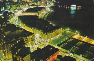 Panoramic View At Night Mar Del Plata Argentina