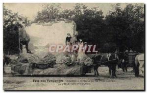Old Postcard Wine Feast of Harvest organized in Bordeaux by the Gironde Small...