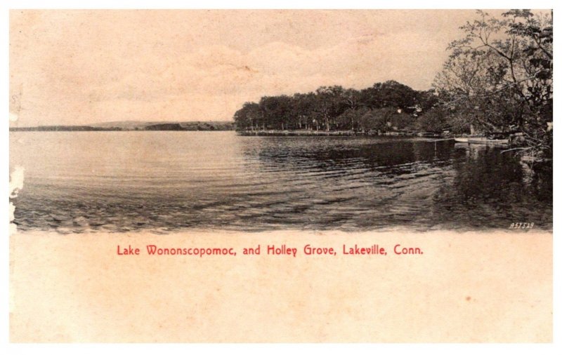 Connecticut  Lakeville , lake Wononscopomoc , and Holly Grove