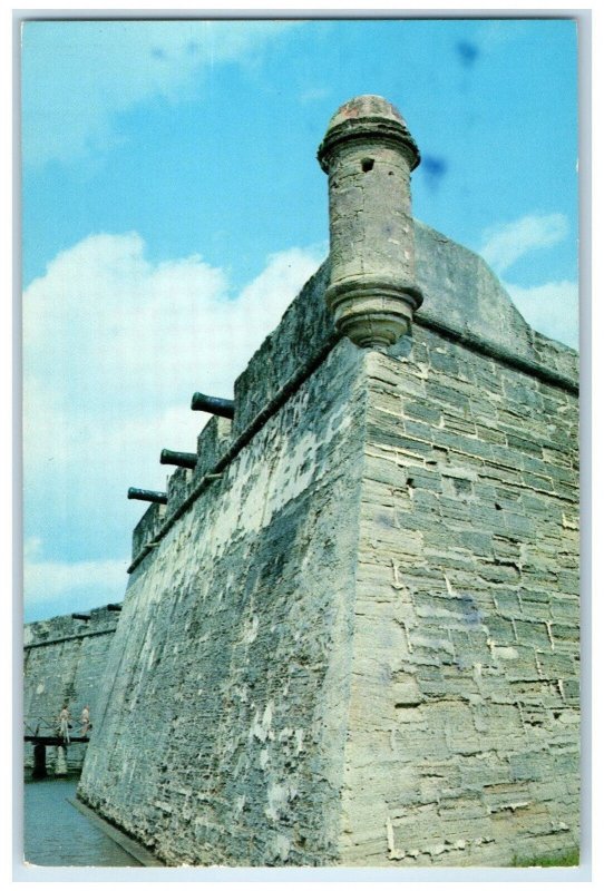 1967 Castillo De San Marcos St. Augustine Florida FL Posted Vintage Postcard