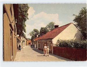 Postcard Stora Gatan, Sigtuna, Sweden