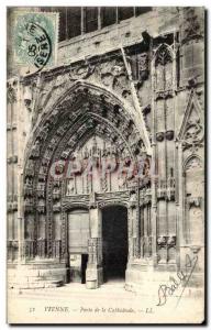 Postcard Old Vienna Gate of cathedral