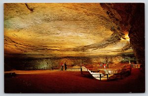 Mammoth Cave National Park Kentucky~Mammoth Cave Interior~Rotunda~1950s Postcard