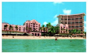 Royal Hawaiian Hotel & Sheraton Waikiki & Motor Inn Hawaii Postcard