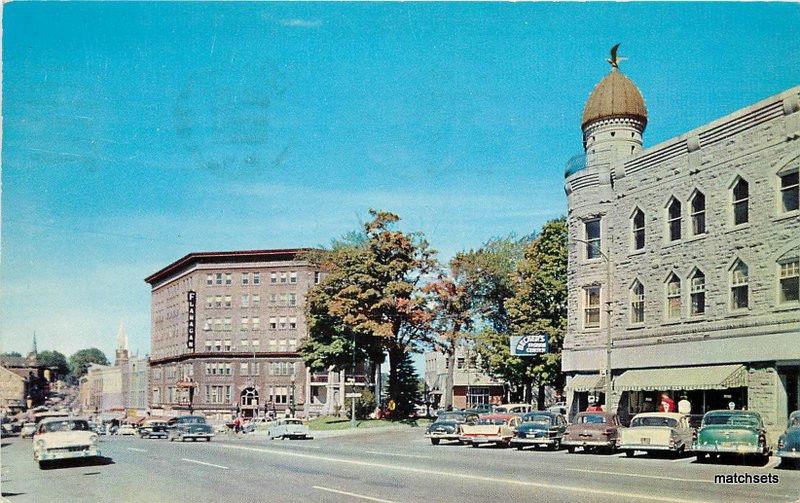 1962 Malone New York Main Street Teich autos postcard 11101