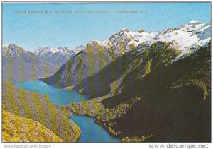 New Zealand Lake Fergus and Lake Gunn Fiordland National Park