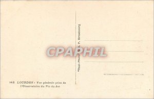 Old Postcard View LOURDES-g�n�rale taking the Observatin the Pic du Jer