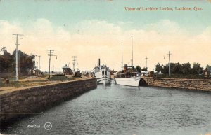 Lachine Quebec Canada Lachine Locks Vintage Postcard AA52083