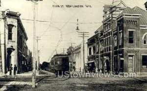 Real Photo - Main St. - New London, Wisconsin