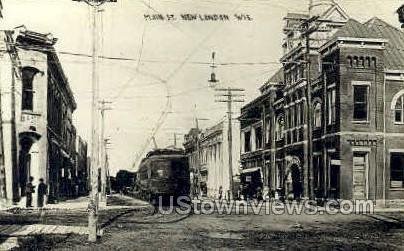 Real Photo - Main St. - New London, Wisconsin