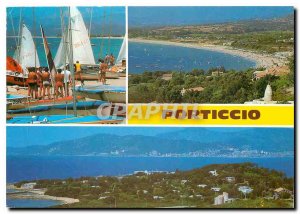Modern Postcard Panorama of Corsica Porticcio The joys of boat