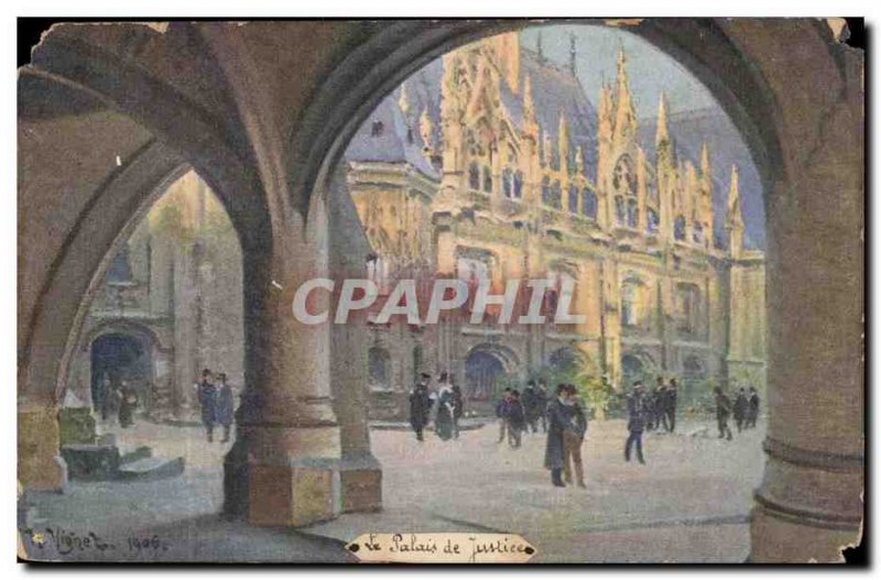 Rouen Postcard Old Courthouse