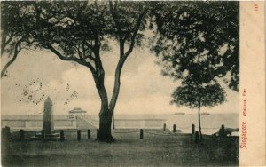 PC CPA SINGAPORE, MALACCA PIER, VINTAGE POSTCARD (b4202)