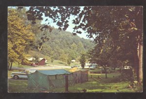 GREENUP KENTUCKY GREENBO LAKE STATE PARK CAMPING OLD CARS VINTAGE POSTCARD