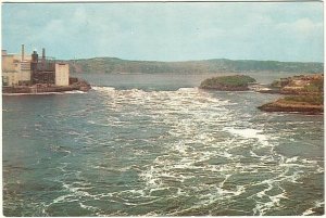 Reversing Falls, Rapids, Saint John, New Brunswick, Vintage Chrome Postcard