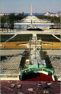 View from U.S. Capitol Inauguration Day January 1985 Vintage Postcard F73