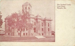 C-1910 New Scotland County Court House Memphis Missouri Postcard 20-7459