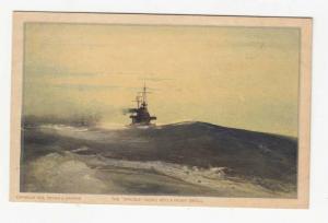 LP39    Military Ship, Warship, postcard, pub Brown & 