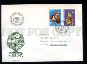 210422 Liechtenstein Europa CEPT goat pheasant 1976 year FDC