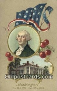 George Washington, 1st President USA Political 1910 postal used 1910