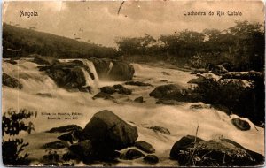 Angola Cachoeira do Rio Cutato Vintage Postcard C007