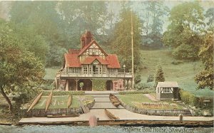 Postcard UK C-1910 Shrewsbury Pengwerne Boat House 23-1730