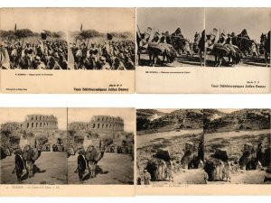 NORTH AFRICA 52 Vintage STEREO Postcards Pre-1940 (L5563)