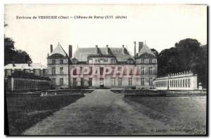 Old Postcard From Around Verberie Chateau De Raray