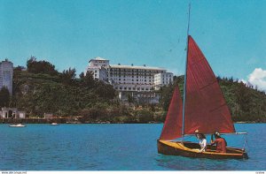 HAMILTON, Bermuda, PU-1961; The Castle Harbour Hotel, Sail Boat