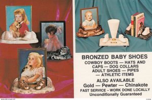 MIAMI , Florida , 1950-60s ; Bronzed Baby Shoes