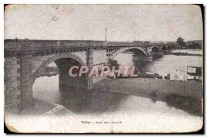Postcard Vichy Old Bridge on & # 39Allier