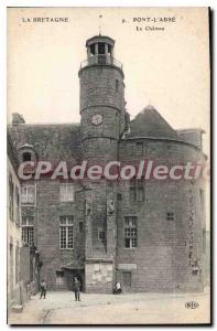 Old Postcard Pont L'Abbe Le Chateau Brittany