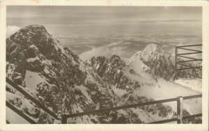 Slovakia Vysoké Tatry Pohlad s Lomnického Vysoke Vintage RPPC 07.59