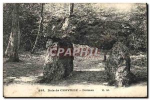 Old Postcard Bois de Chaville dolmen